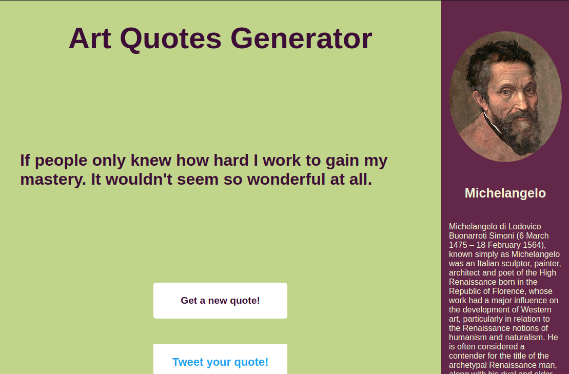 Random Quote Machine